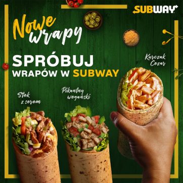 Trzy nowe wrapy XL i mrożone kawy smakowe w restauracjach Subway