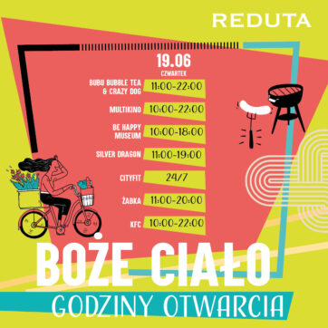 Godziny otwarcia Boże Ciało