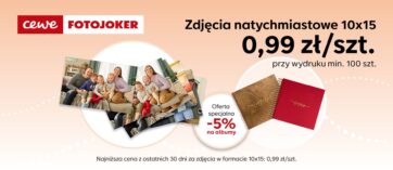 Oferta specjalna w CEWE FOTOJOKER. Wydrukuj 100 zdjęć w wyjątkowej cenie!