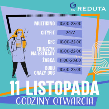 Godziny otwarcia 11 listopada