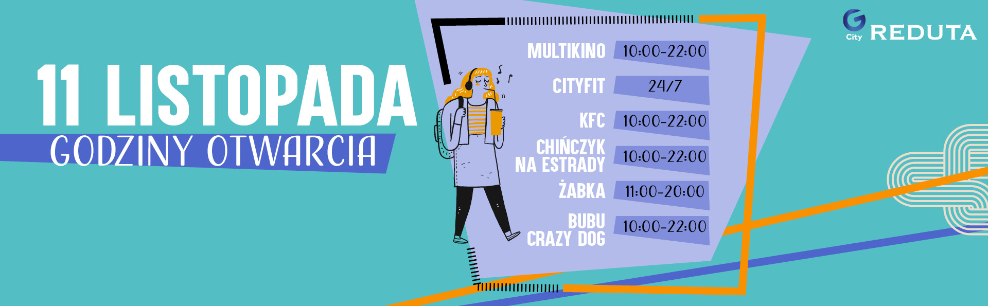 Godziny otwarcia 11 listopada