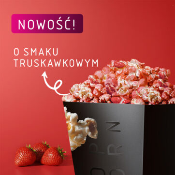 Wiosenna nowość w ofercie Multikina. Popcorn o smaku truskawkowym