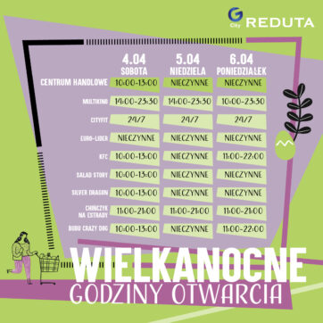 Sprawdź godziny otwarcia naszych lokali w okresie wielkanocnym 2026!