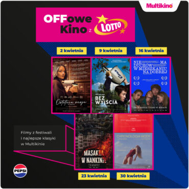 OFFowe Kino z Lotto w Multikinie, czyli kwietniowy przegląd ambitnych propozycji filmowych z całego świata