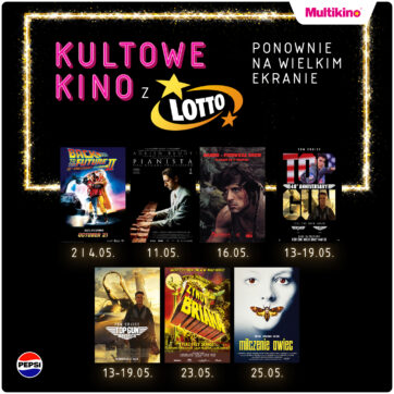 Kultowe Kino w maju w Multikinie – legendarne filmy wracają na wielki ekran po kilkudziesięciu latach