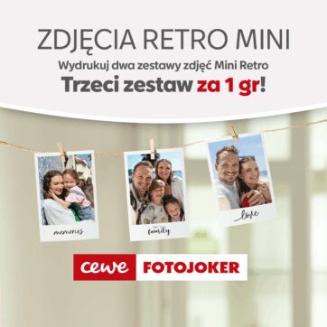 Zdjęć Retro Mini, a trzeci odbierz za 1 gr!