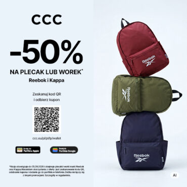 W CCC aż 50% na plecak lub worek!